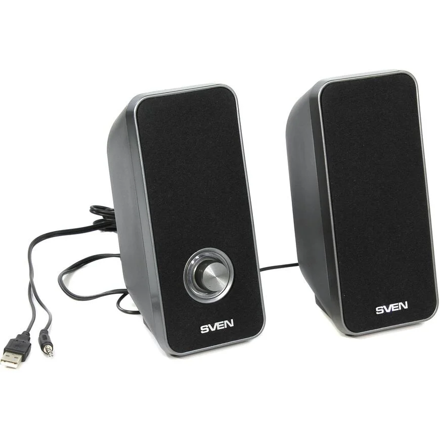 SVEN 325, чёрный, USB, акустическая система 2.0, мощность 2x3 Вт(RMS)