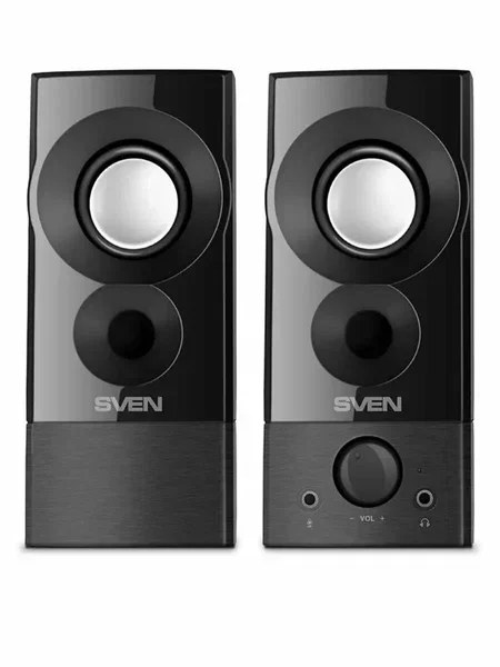 SVEN 357, чёрный, USB, акустическая система 2.0, мощность 2x3 Вт(RMS)