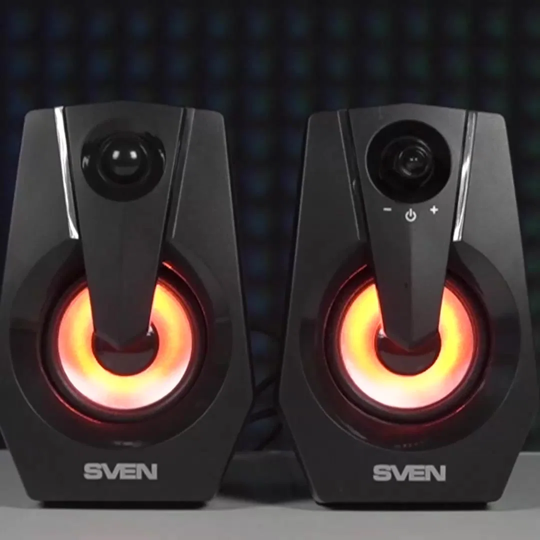 SVEN 370, черный (6 Вт, питание USB, подсветка)
