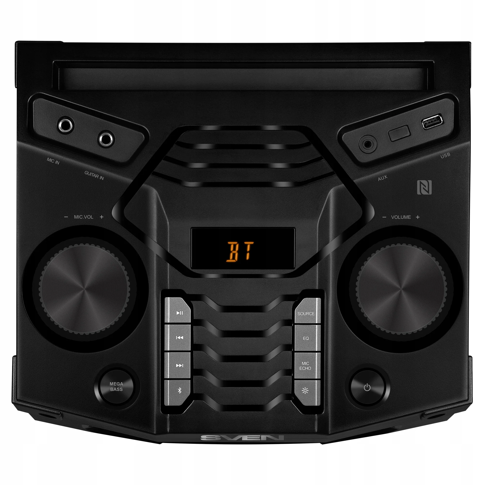 SVEN PS-1500, черный (500 Вт, Bluetooth, FM, USB, LED-дисплей, ~230В)