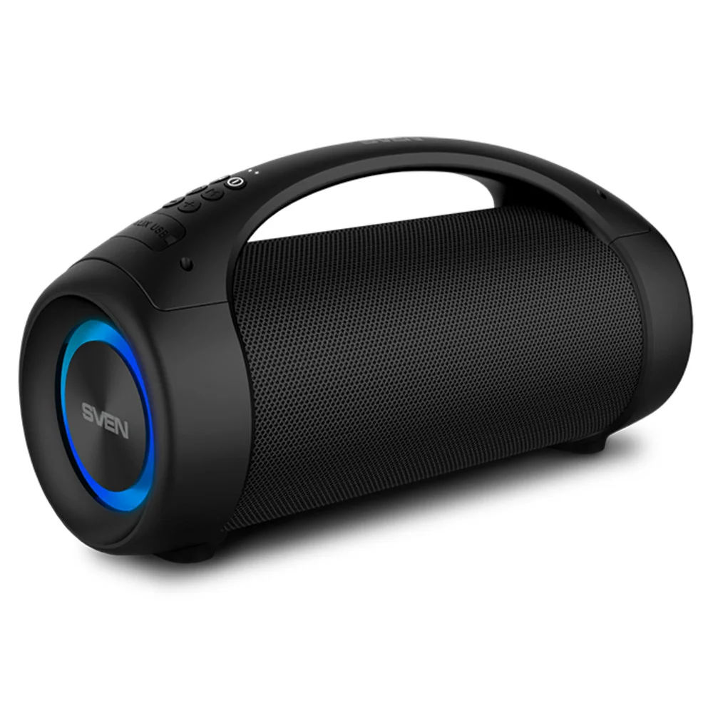 SVEN PS-370, черный (40 Вт, Waterproof (IPx5), TWS, Bluetooth, FM, USB, microSD, 3600мА*ч)