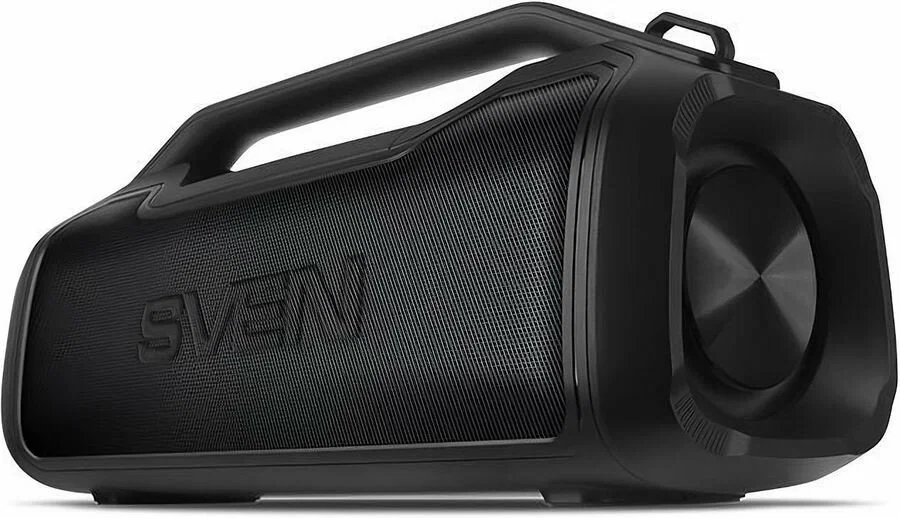 SVEN PS-390, черный (50 Вт, Waterproof (IPx5), TWS, Bluetooth, microSD, 3600мА*ч)
