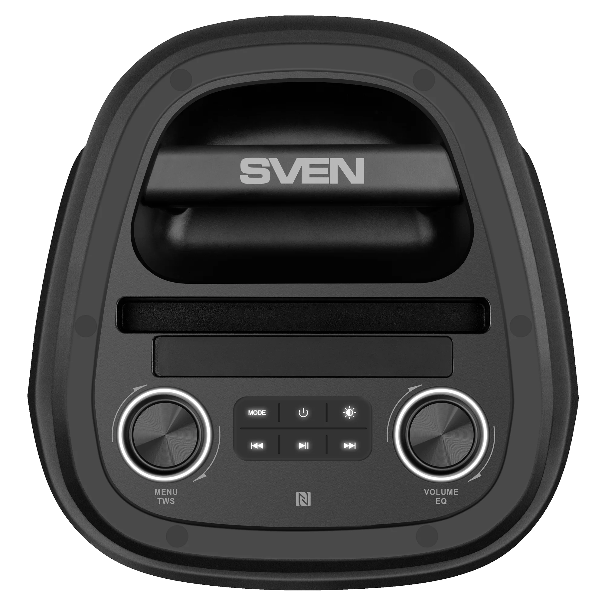 SVEN PS-800, черный (100 Вт, TWS, Bluetooth, FM, USB, microSD, LED-дисплей, 4400мА*ч)