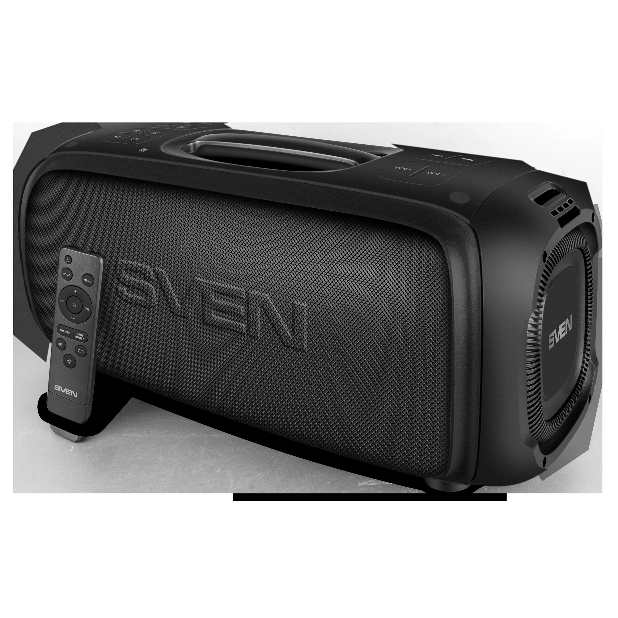 SVEN PS-860, черный (100 Вт, TWS, Bluetooth, FM, USB, microSD, 5400мА*ч)