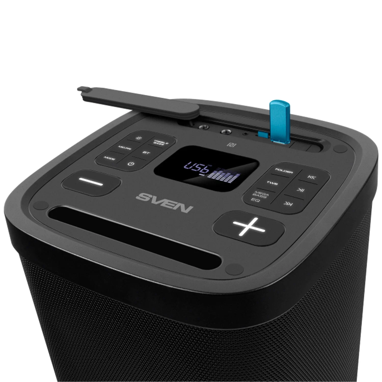 SVEN PS-930, черный (150 Вт, TWS, Bluetooth, FM, USB, microSD, LED-дисплей, 7200мА*ч) 1