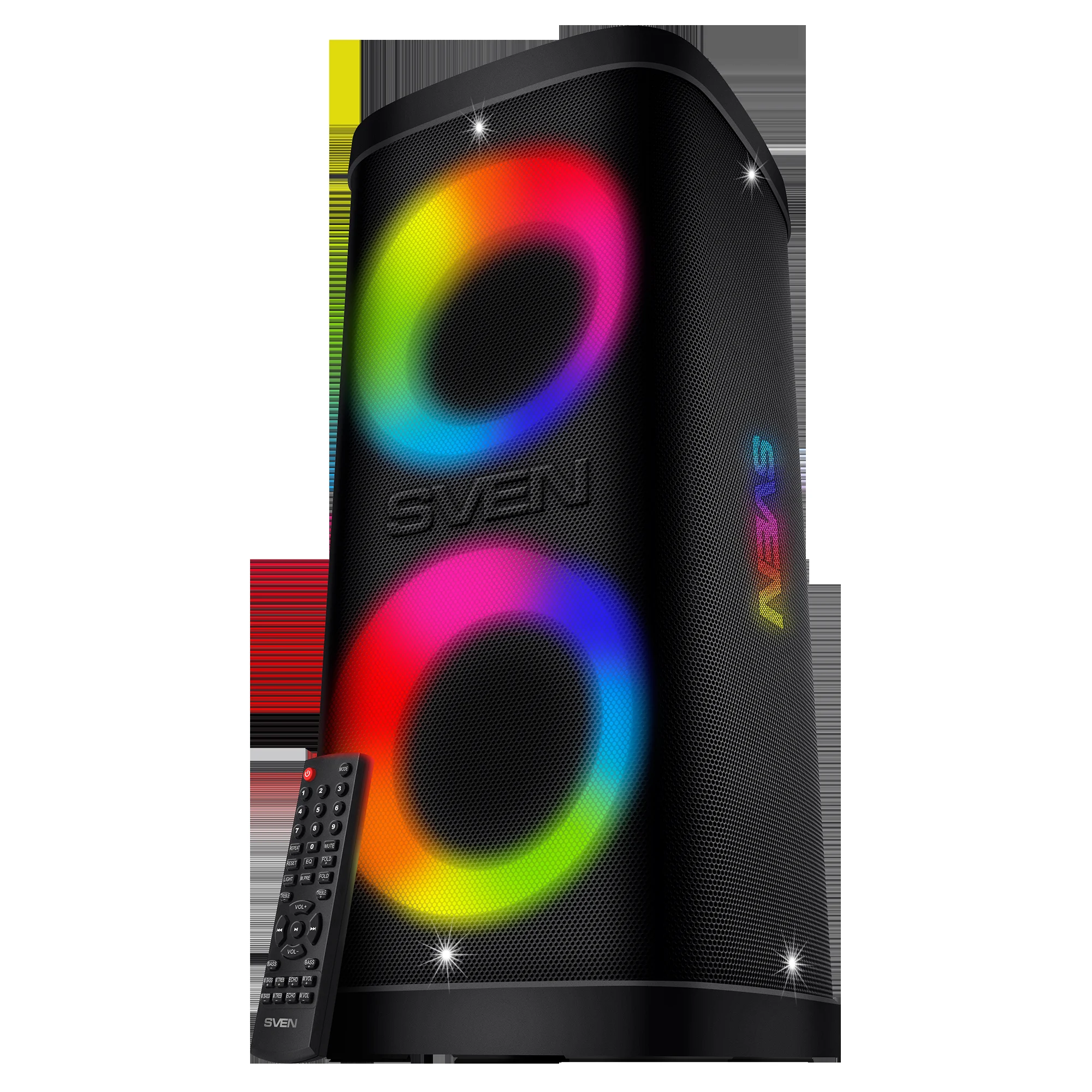 SVEN PS-950, черный (160 Вт, TWS, Waterproof(IPx4), Bluetooth, FM, USB, microSD, LED-дисплей,8800мА*ч)