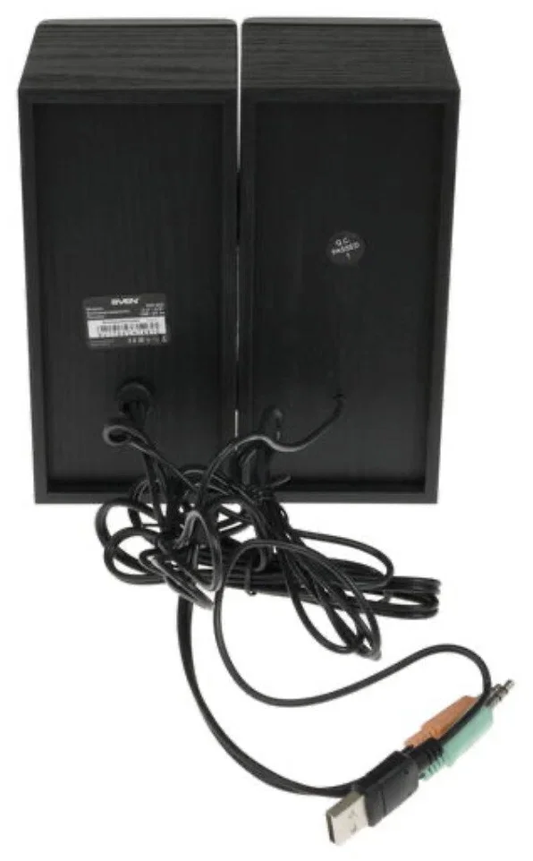 SVEN SPS-603, чёрный, акустическая система 2.0, USB, мощность 2x3 Вт(RMS)