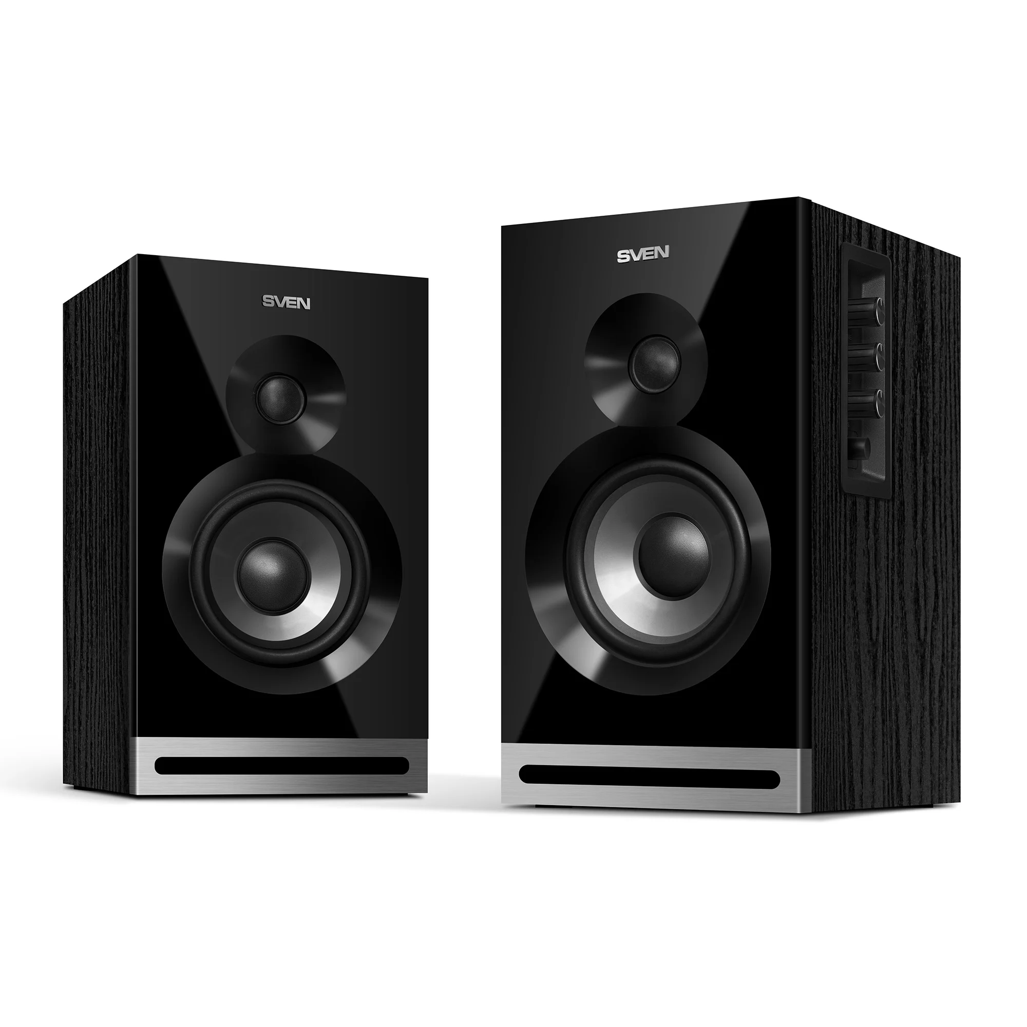 SVEN SPS-705, чёрный, акустическая система 2.0, мощность 2x20 Вт(RMS), щелевой фазоинвертор, Bluetooth