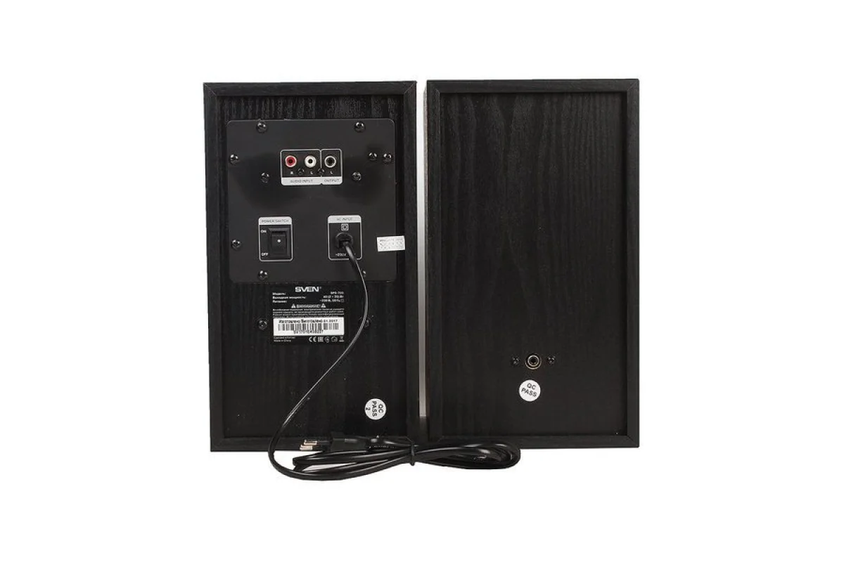 SVEN SPS-705, чёрный, акустическая система 2.0, мощность 2x20 Вт(RMS), щелевой фазоинвертор, Bluetooth