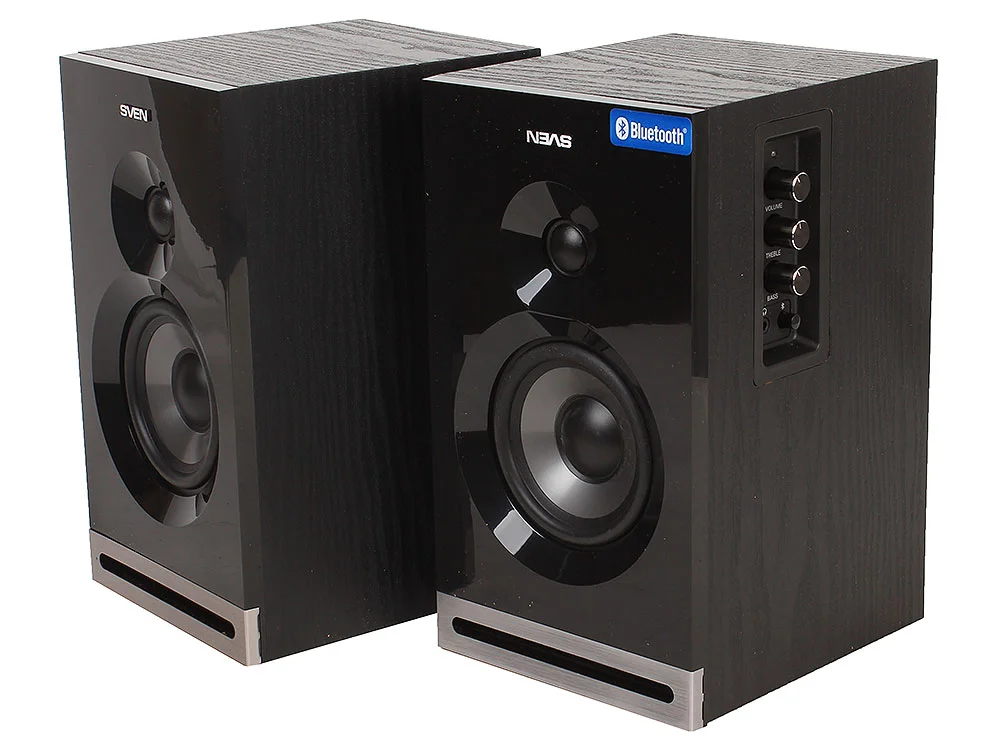 SVEN SPS-705, чёрный, акустическая система 2.0, мощность 2x20 Вт(RMS), щелевой фазоинвертор, Bluetooth