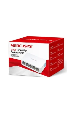 Коммутатор Mercusys MS105, 5 портов Ethernet 100 Мбит/с