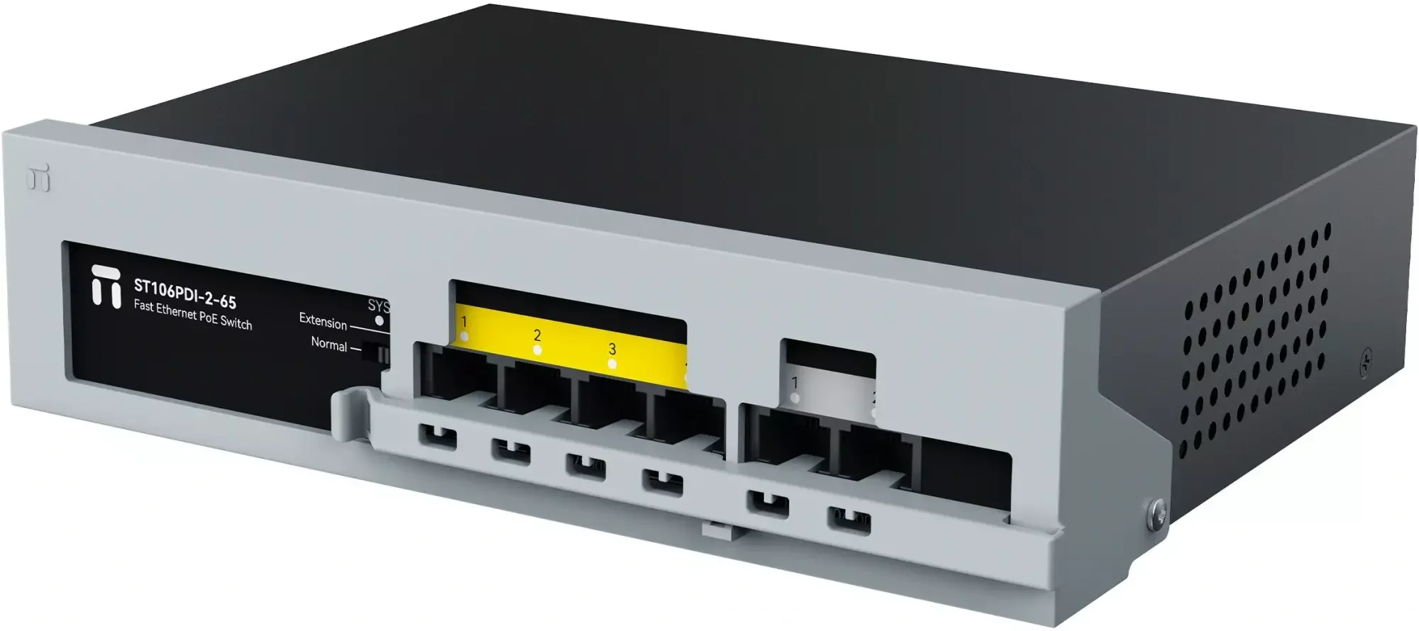 Коммутатор Netis ST106PDI-2-65 6x100Мбит/с 4PoE 65W неуправляемый