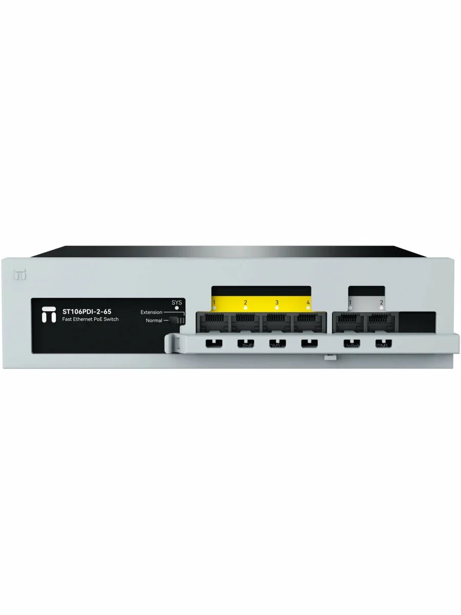 Коммутатор Netis ST106PDI-2-65 6x100Мбит/с 4PoE 65W неуправляемый