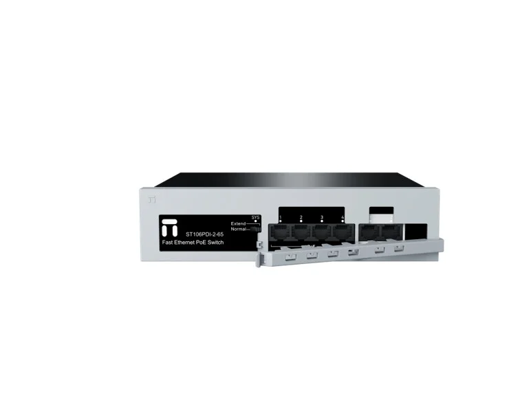 Коммутатор Netis ST106PDI-2-65 6x100Мбит/с 4PoE 65W неуправляемый