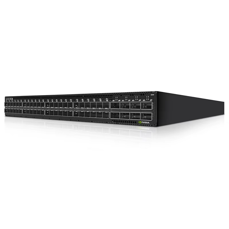 Коммутатор Nvidia Spectrum based 1GBase-T/100GbE 1U Open Ethernet switch with Cumulus Linux, 48 RJ45 ports and 4 QSFP28 ports, Dual Power Supply(AC),