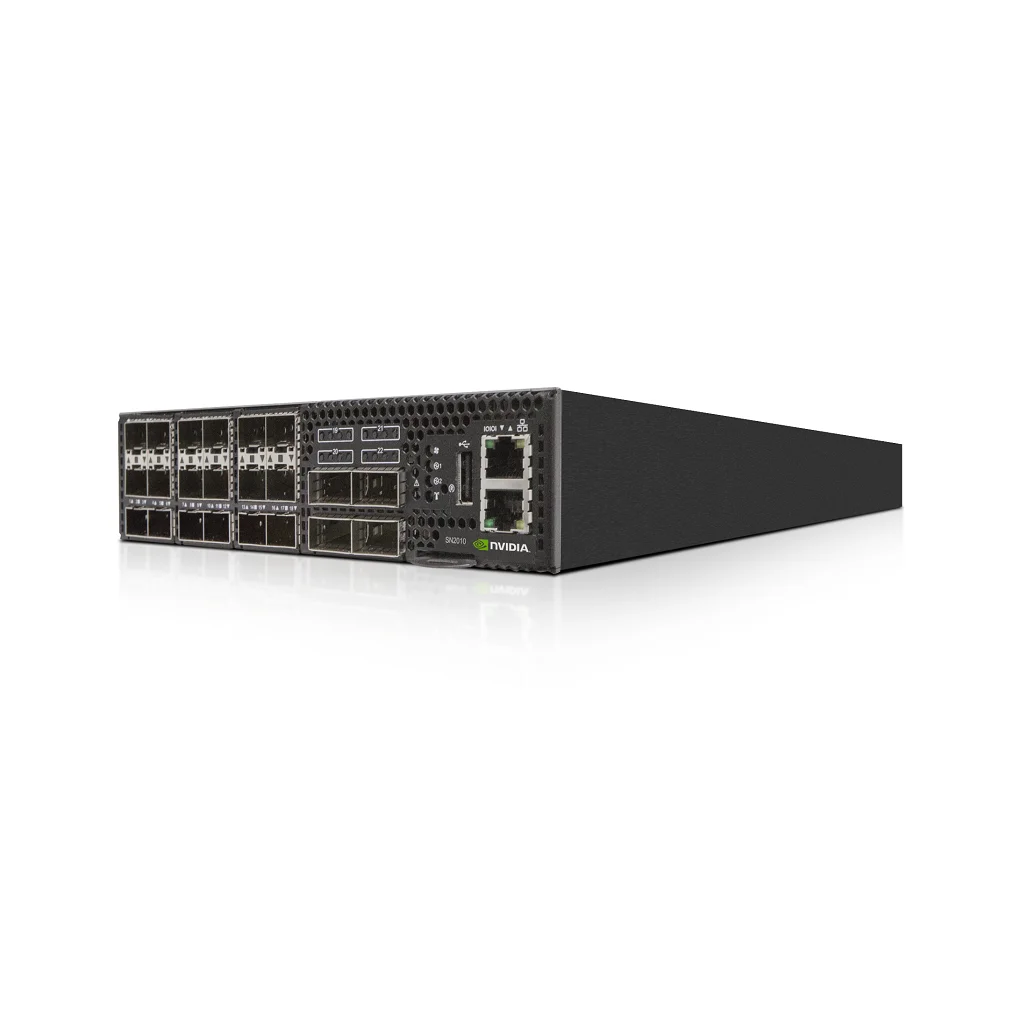 Коммутатор Nvidia Spectrum based 1GBase-T/100GbE 1U Open Ethernet switch with Cumulus Linux, 48 RJ45 ports and 4 QSFP28 ports, Dual Power Supply(AC),