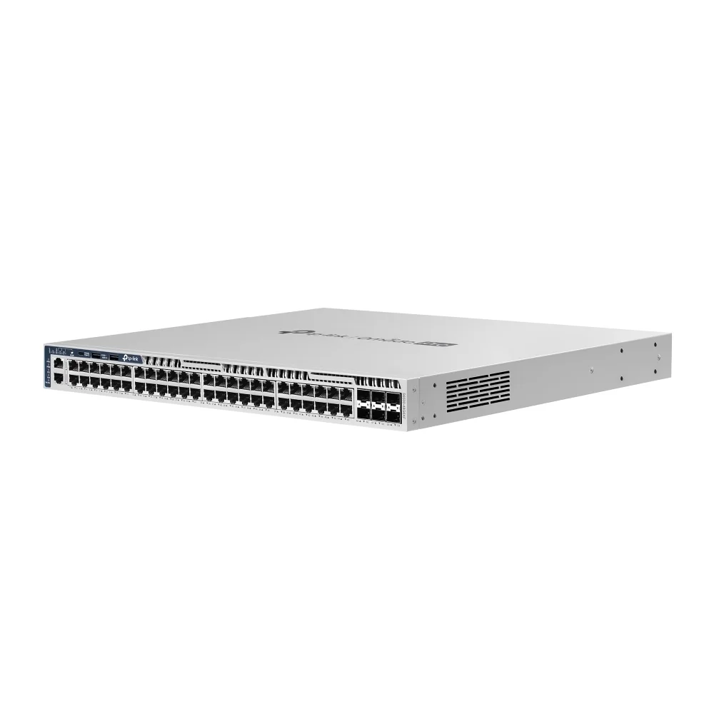 Коммутатор Omada 48-портовый гигабитный управляемый стекируемый PoE++ Lite L3 c 4 слотами 10G SFP+