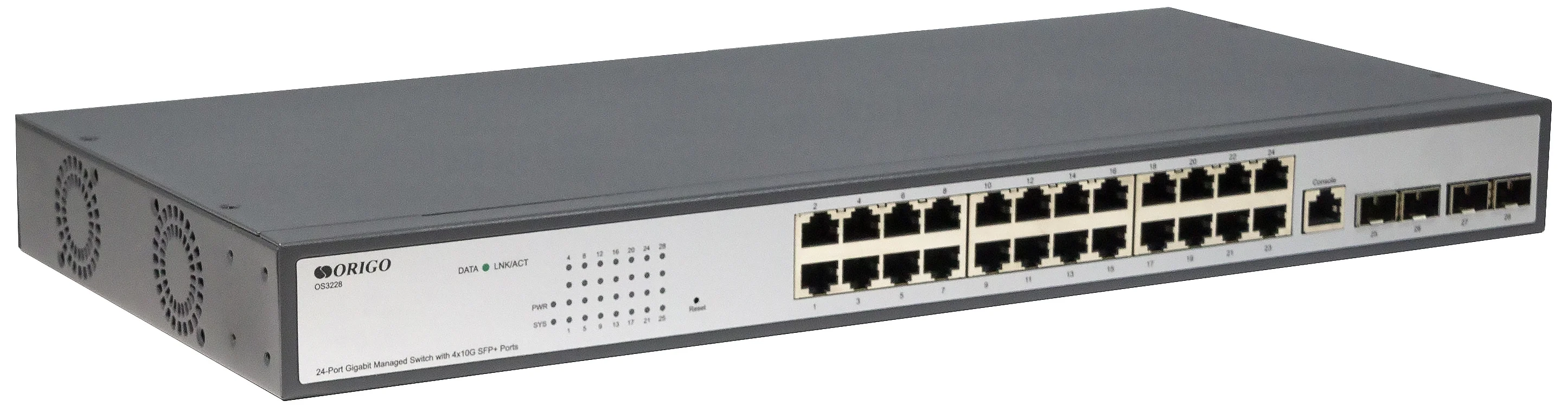 Коммутатор Origo OS2328P/360W OS2328P/360W/A1A (L2) 24x1 Гбит/с 4xКомбо(1000BASE-T/SFP) 24PoE 360W настраиваемый
