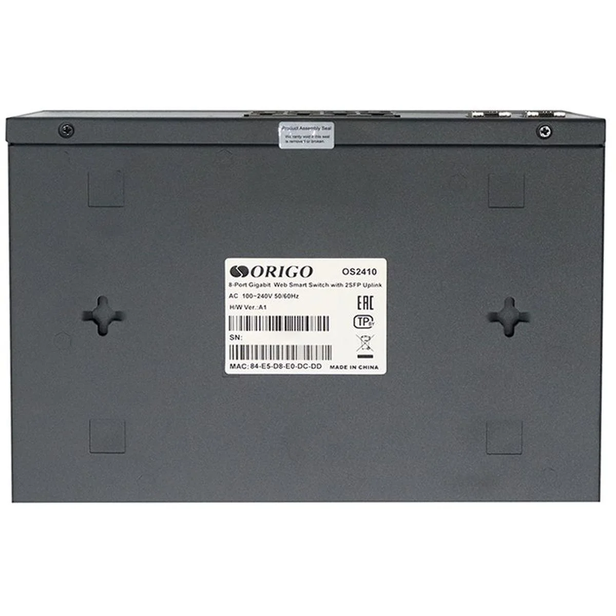 Коммутатор Origo OS2410P/120W OS2410P/120W/A1A 8x1 Гбит/с 2SFP 8PoE 120W настраиваемый