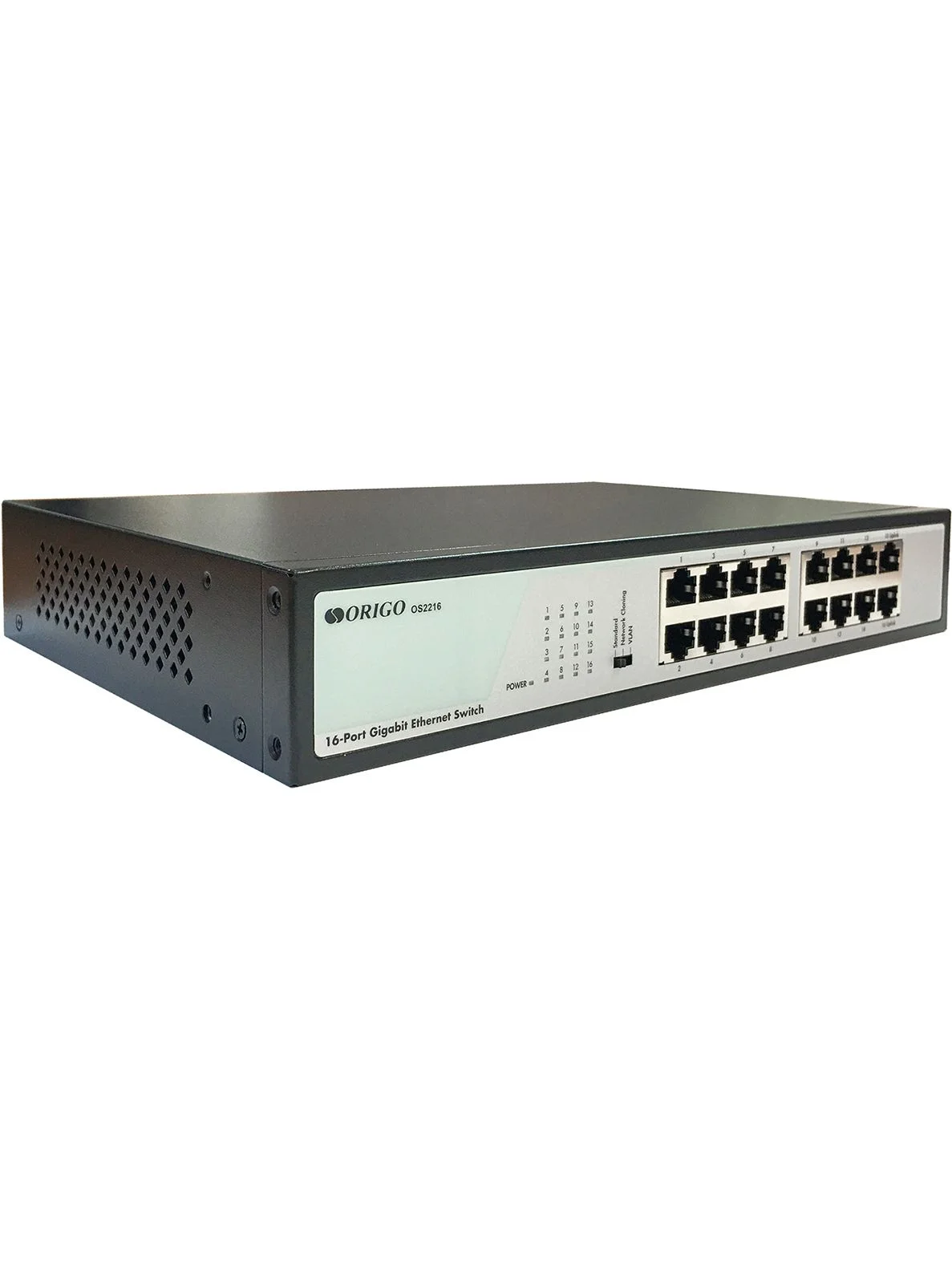 Коммутатор ORIGO Unmanaged Switch, 16x1000Base-T, 19 Rackmount Kit