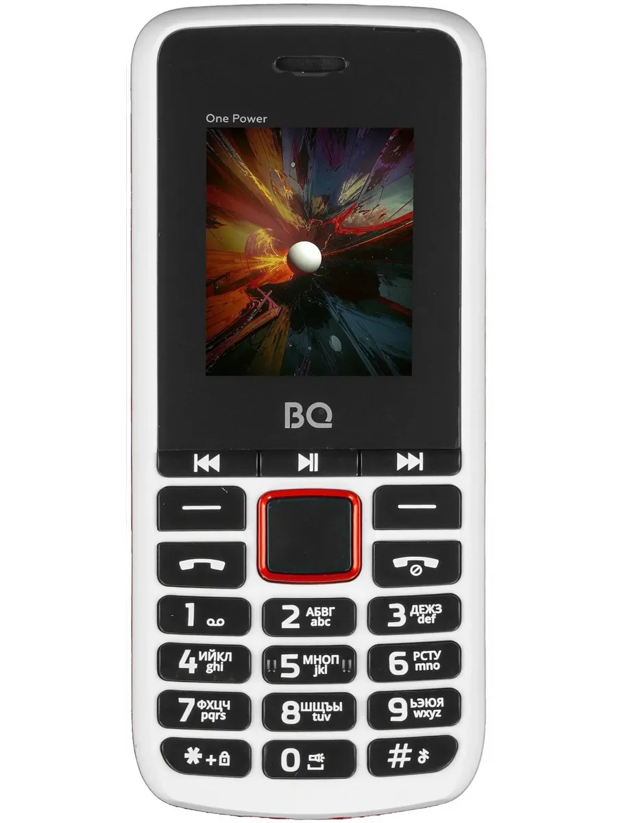 Мобильный телефон BQ 1846 One Power белый+красный (SIM- карт 2 шт, 2000 мА-ч, microSD,)