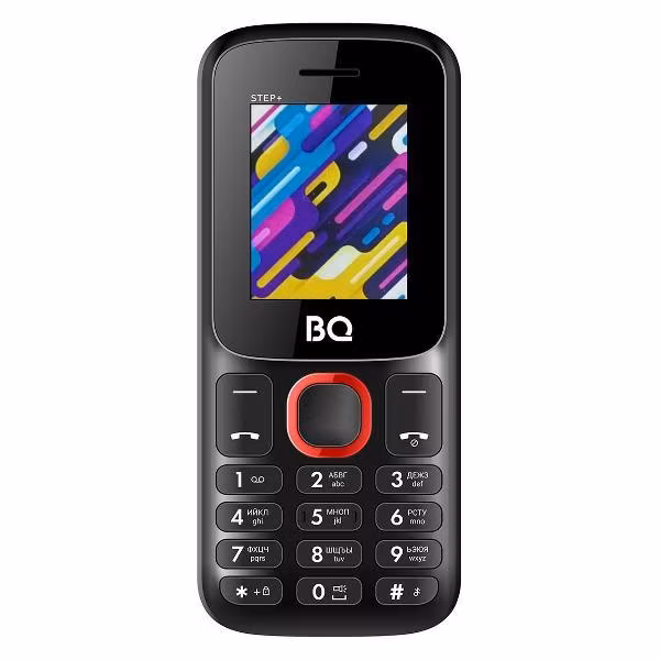 Мобильный телефон BQ 1848 Step+ Black+Blue (SIM- карт 2 шт, 600 мА-ч, microSD)