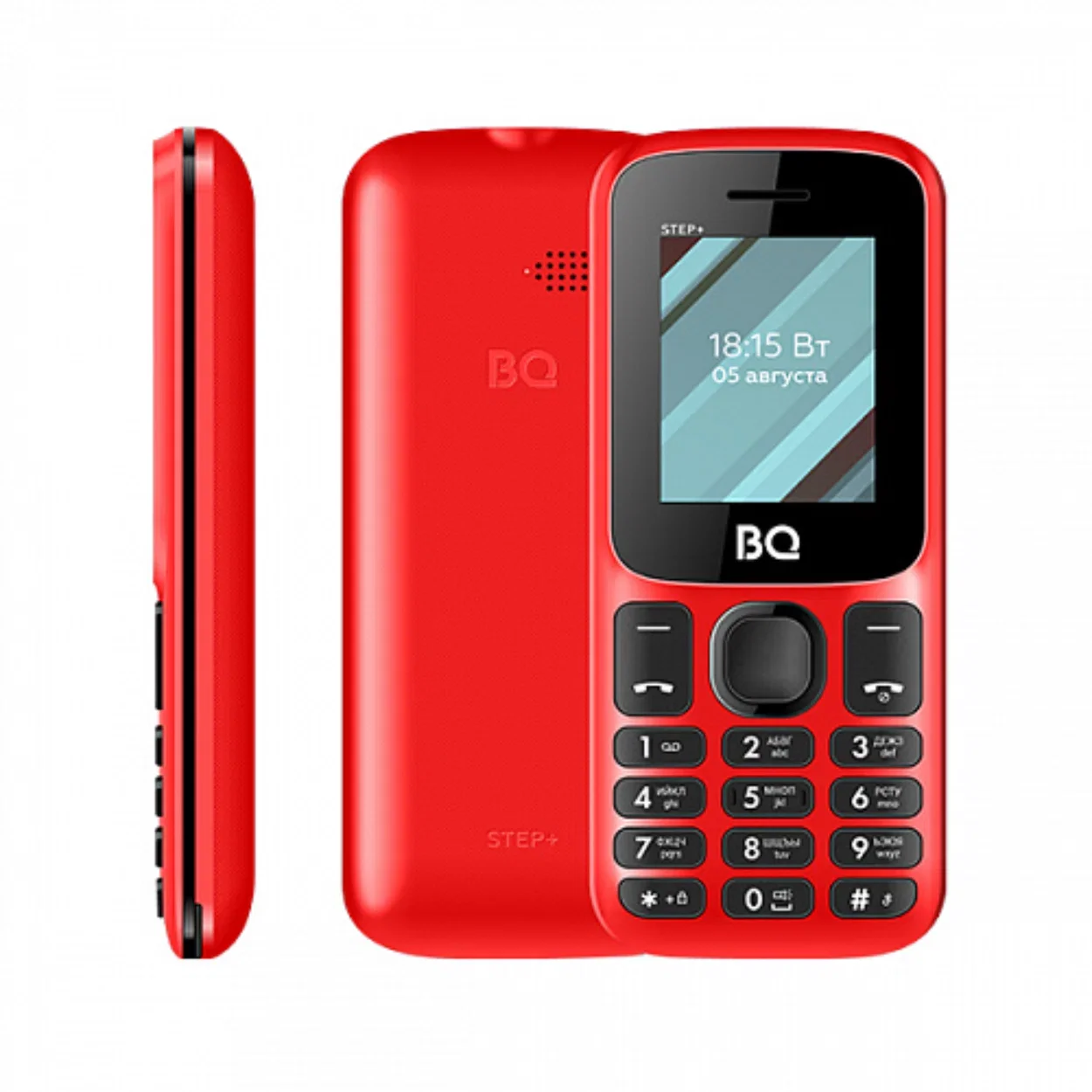 Мобильный телефон BQ 1848 Step+ Black+Red, SC6531E, 1, 208MHZ, ThreadX, 32 Mb, 32 Mb,  Blueto