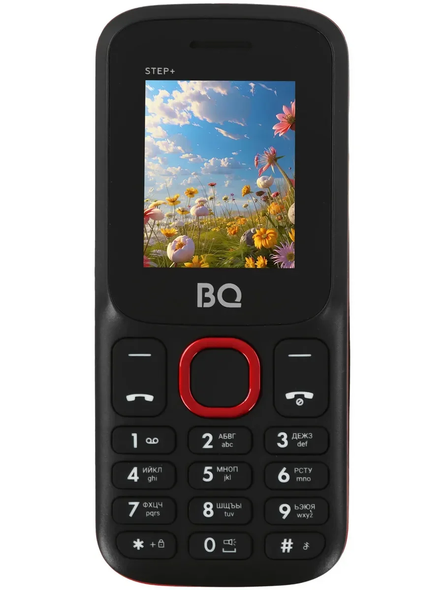 Мобильный телефон BQ 1848 Step+ Red+Black (SIM- карт 2 шт, 1000 мА-ч, диагональ 3.4" 32 ГБ)