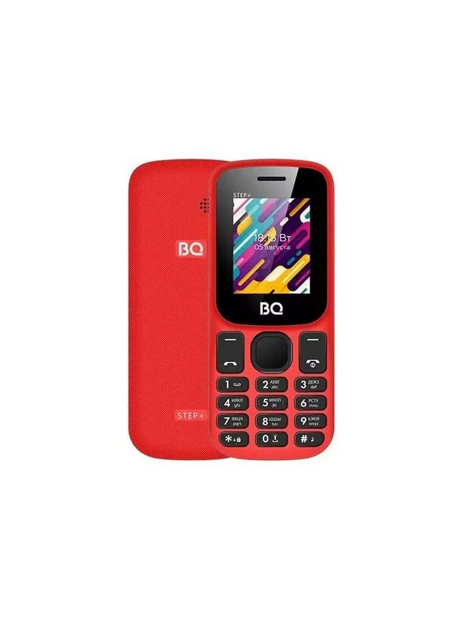 Мобильный телефон BQ 1848 Step+ Red+Black (SIM- карт 2 шт, 1000 мА-ч, диагональ 3.4" 32 ГБ)