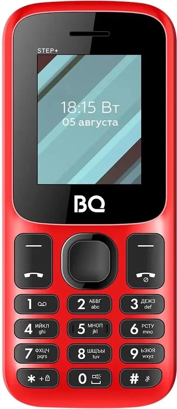 Мобильный телефон BQ 1848 Step+ Red+Black (SIM- карт 2 шт, 1000 мА-ч, диагональ 3.4" 32 ГБ)