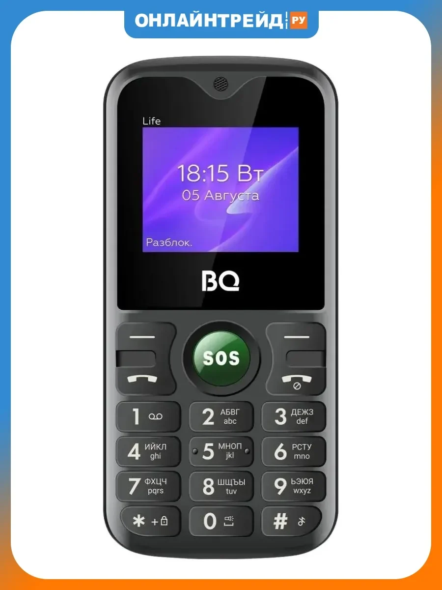 Мобильный телефон BQ 1853 Life Black+Green