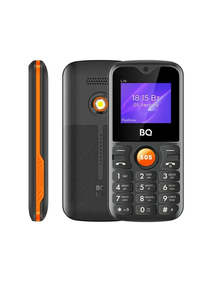 Мобильный телефон BQ 1853 Life Black+Orange