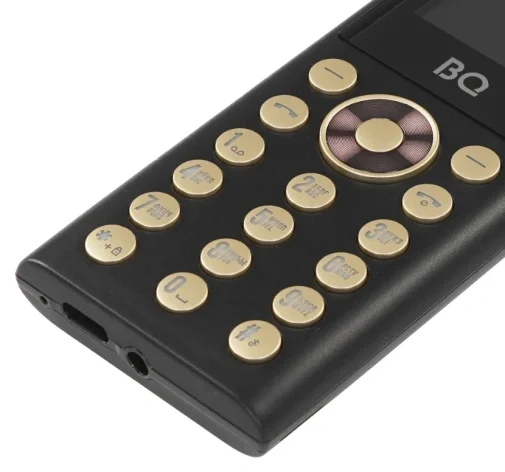 Мобильный телефон BQ 1858 Barrel Black+Gold ( 3 Sim, 0,08Мп, 800мАч, 1,77", Type-S)