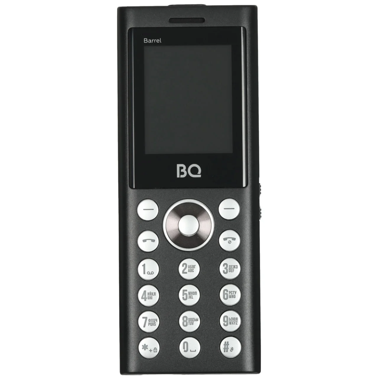 Мобильный телефон BQ 1858 Barrel Black+Silver ( 3 Sim, 0,08Мп, 800мАч, 1,77", Type-S)