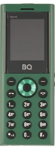 Мобильный телефон BQ 1858 Barrel Green+Black ( 3 Sim, 0,08Мп, 800мАч, 1,77", Type-S)