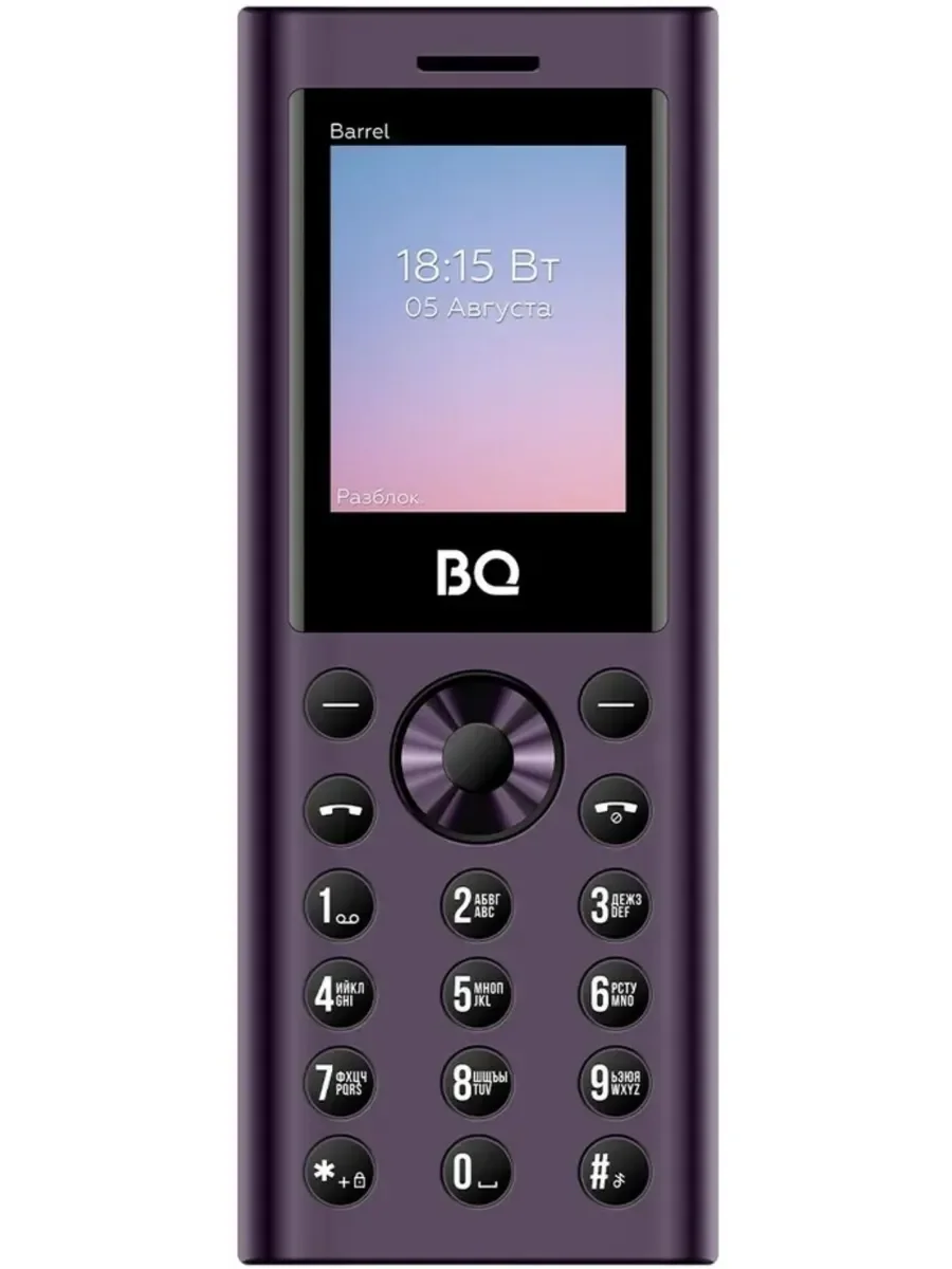 Мобильный телефон BQ 1858 Barrel Green+Black ( 3 Sim, 0,08Мп, 800мАч, 1,77", Type-S)
