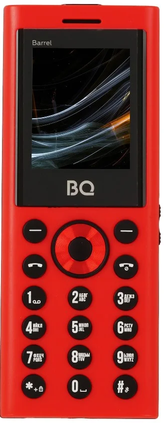 Мобильный телефон BQ 1858 Barrel Red+Black ( 3 Sim, 0,08Мп, 800мАч, 1,77", Type-S)