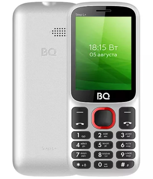 Мобильный телефон BQ 2440 Step L+ White+Red (SIM- карт 2 шт, 800 мА-ч, microSD, диагональ 2.4")