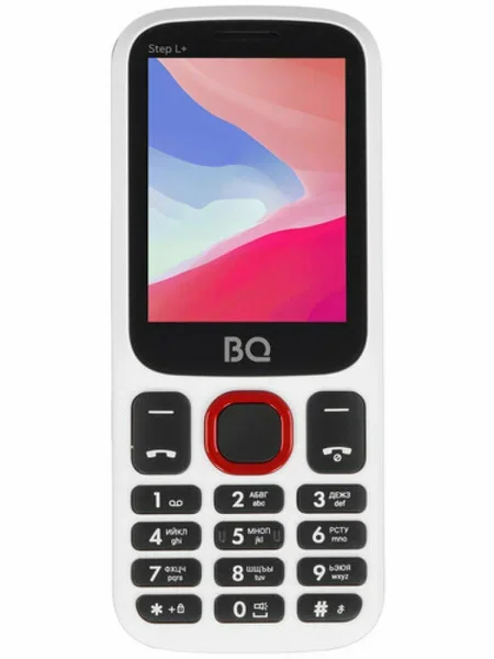 Мобильный телефон BQ 2440 Step L+ White+Red (SIM- карт 2 шт, 800 мА-ч, microSD, диагональ 2.4")