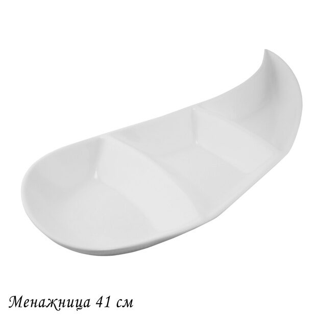 LENARDI BIANCO Менажница 41см в под.уп.(х8)Фарфор