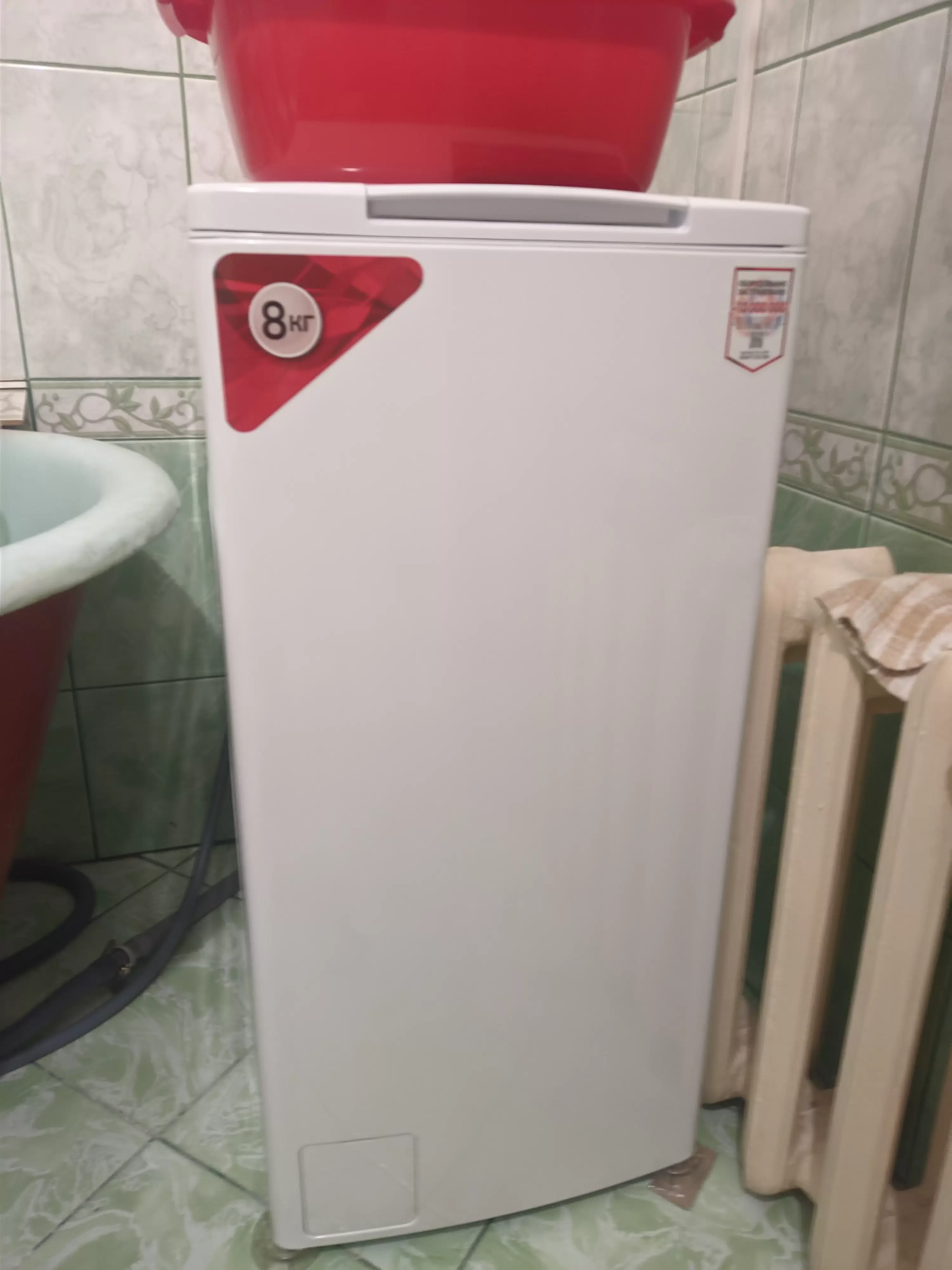 Стиральная машина вертикальная KRAFT TCH-UMD8201W (8кг, 1200об/мин, 49x69x89.5 см)