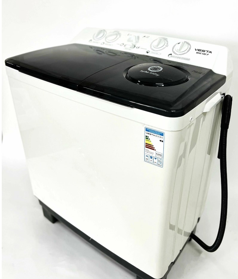 Стиральная машина полуавтомат VESTA WMC100P 10 кг Серый 50,7х84,5х96,5 см.