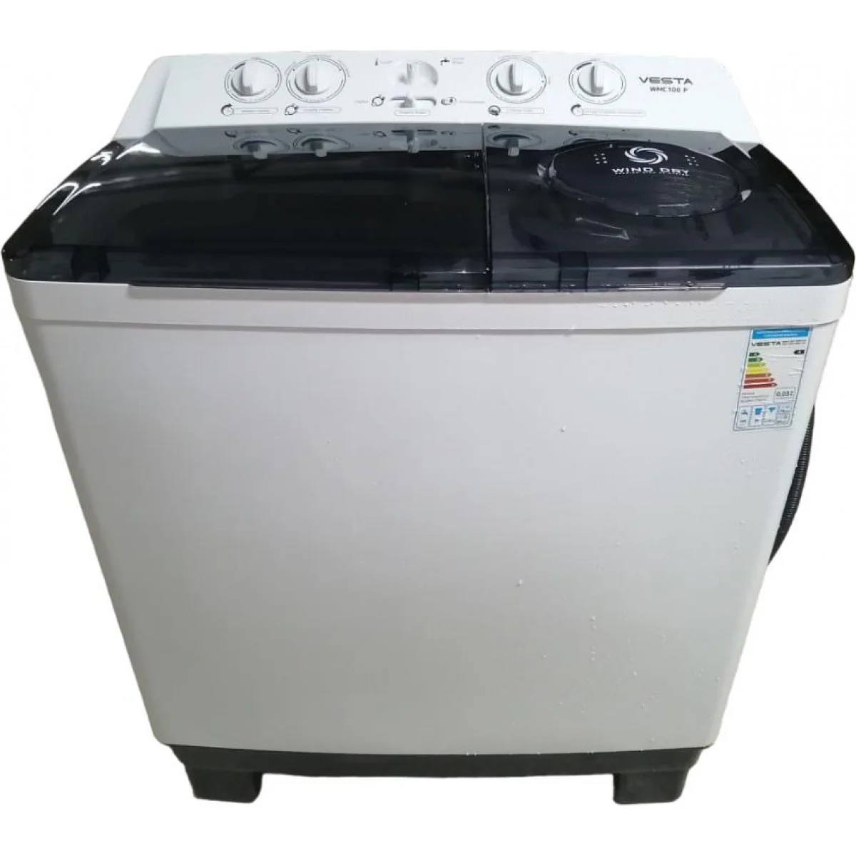 Стиральная машина полуавтомат VESTA WMC100P 10 кг Серый 50,7х84,5х96,5 см.