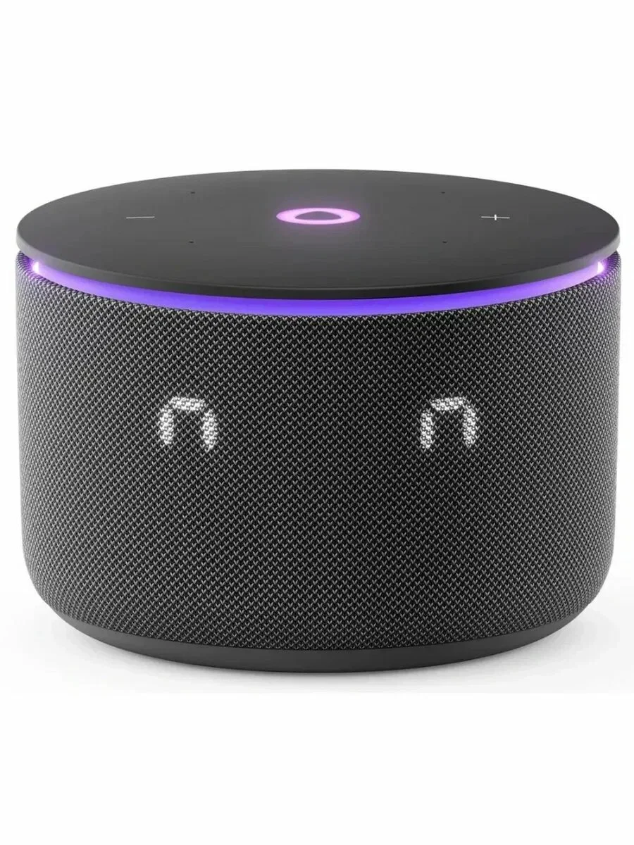 Умная колонка Яндекс Станция Мини 3 Про с Алисой, Zigbee, черный, YNDX-00059BLK