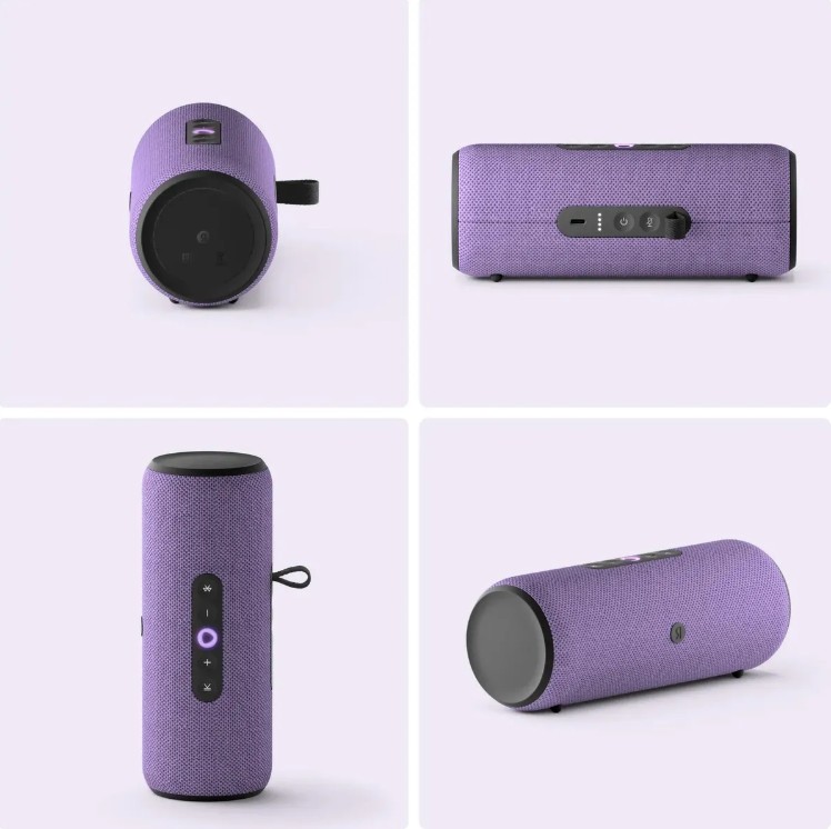 Умная колонка Яндекс Станция Стрит с Алисой, портативная, модель YNDX-00030VIO (фиолетовый)