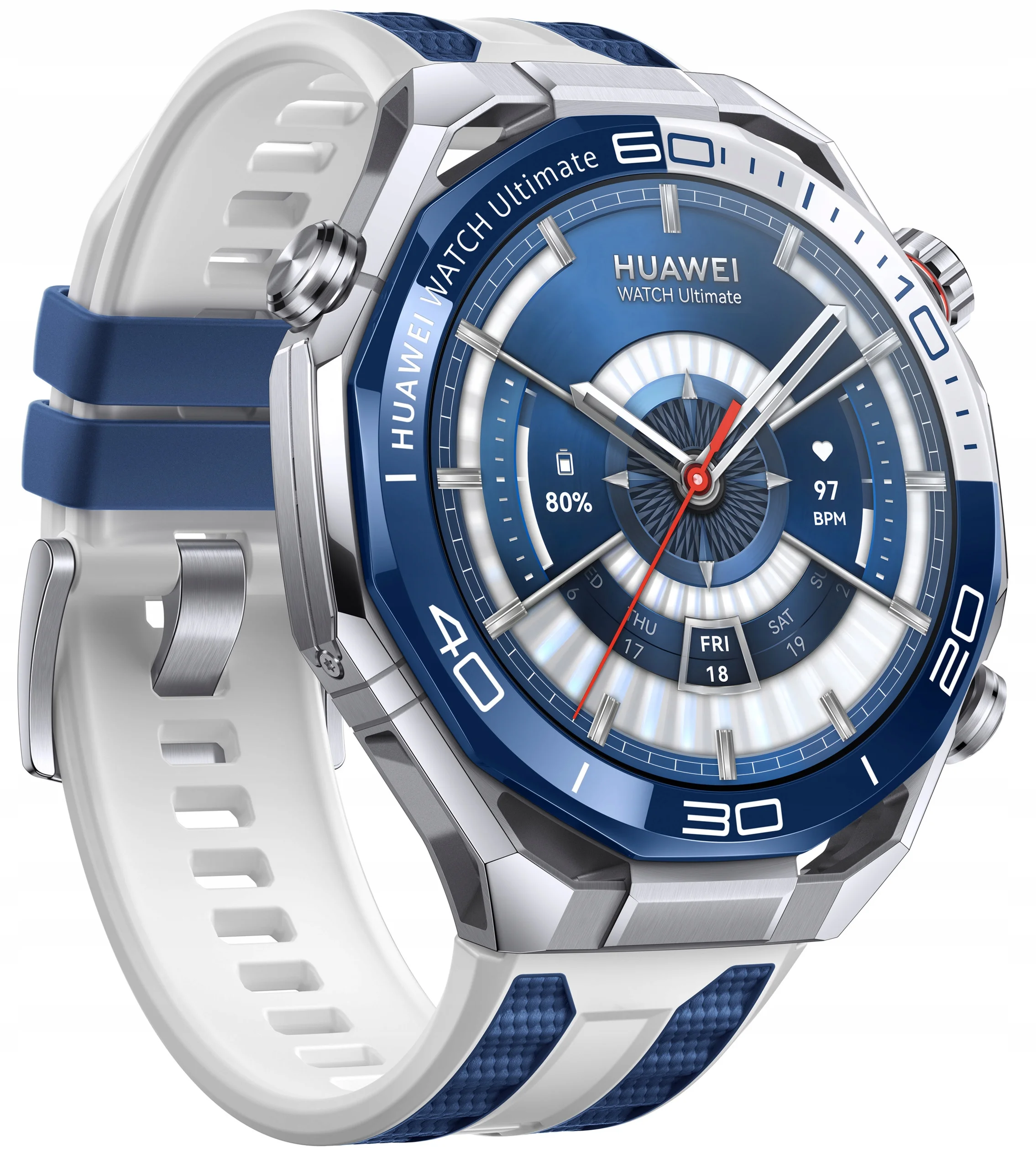 Смарт-часы Huawei Ultimate 2 Blue/White + Titanium 55020GBJ