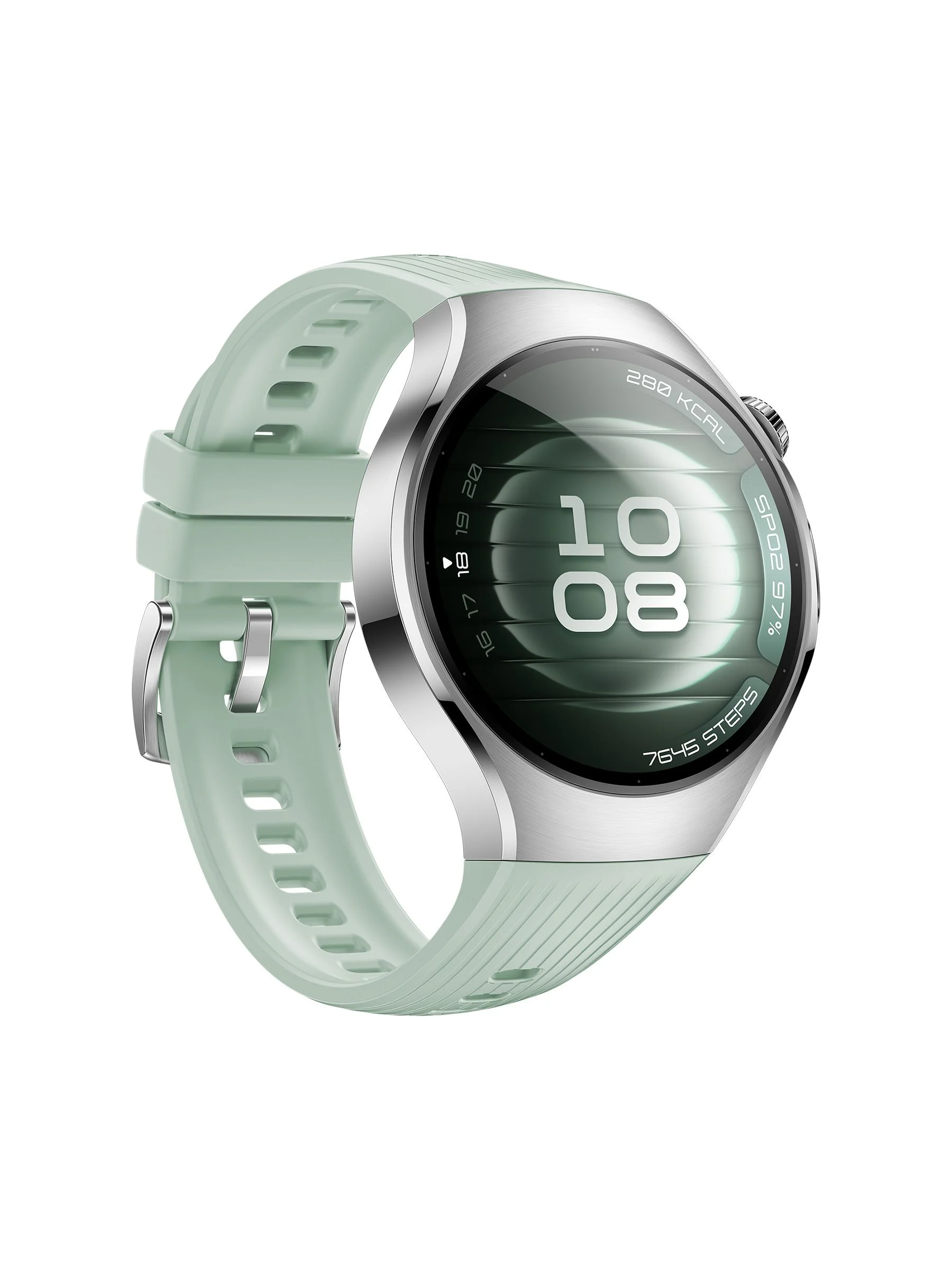 Умные часы Huawei Watch 5 Soc-L19F, 42мм, 1.38", зеленый/серебристый