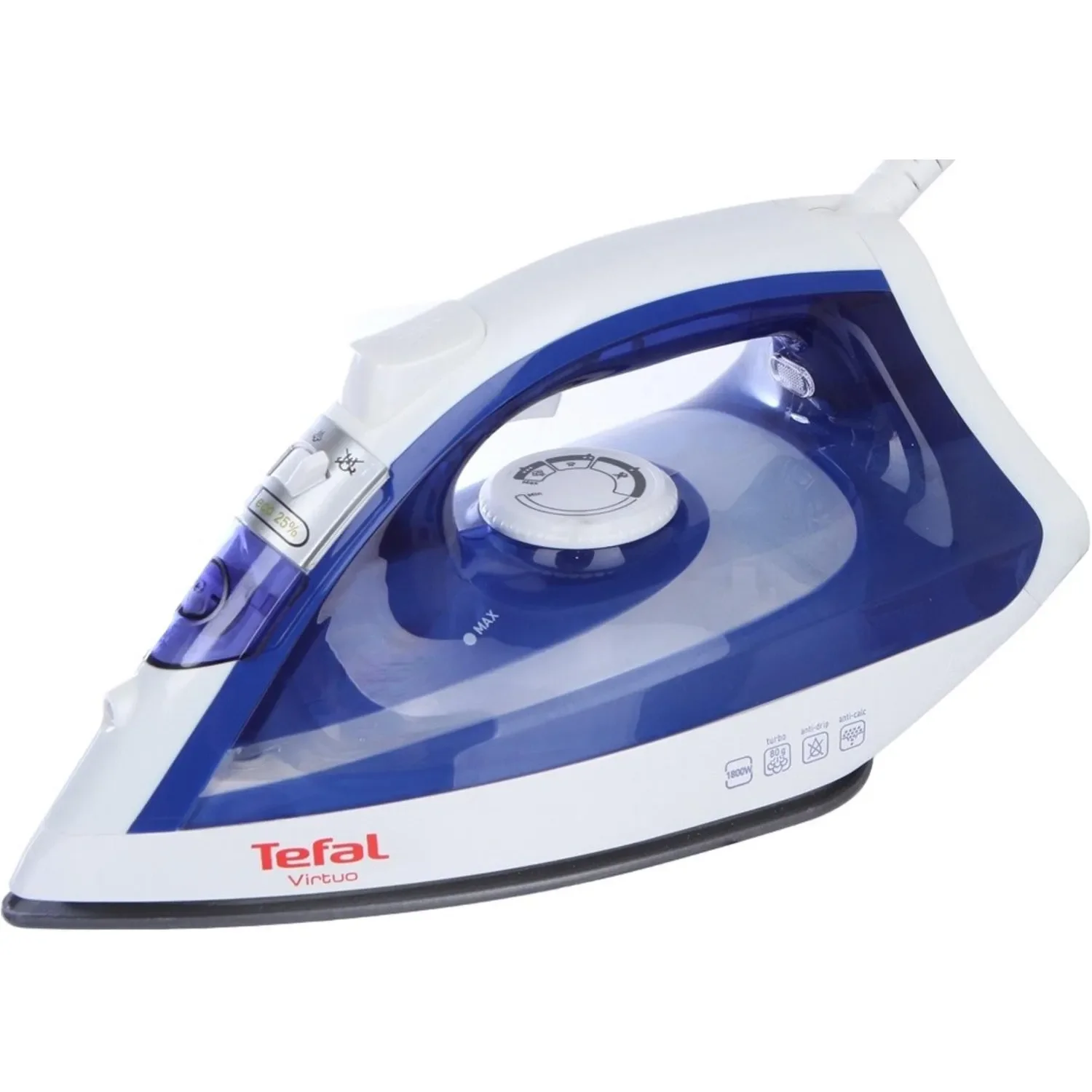 Утюг Tefal FV1711E0 Virtuo (1800Вт, 20 г/мин пар, паровой удар)