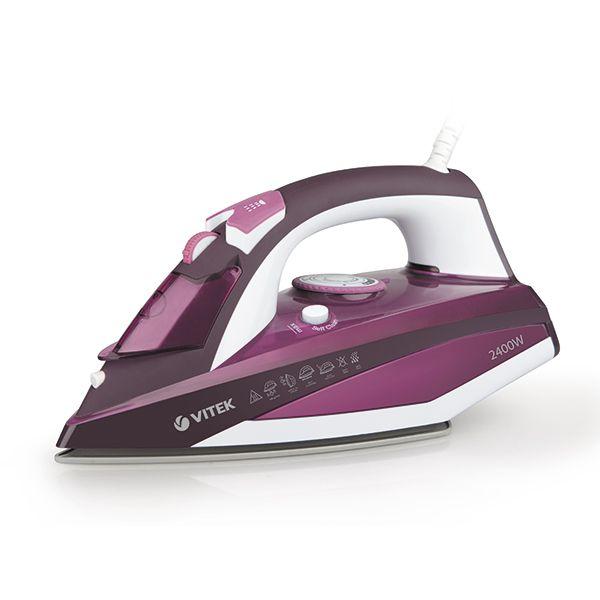 Утюг Vitek VT-1215 PK (2400Вт, удра 140г/мин, керамика, автоотключение) ПРОМО!!!