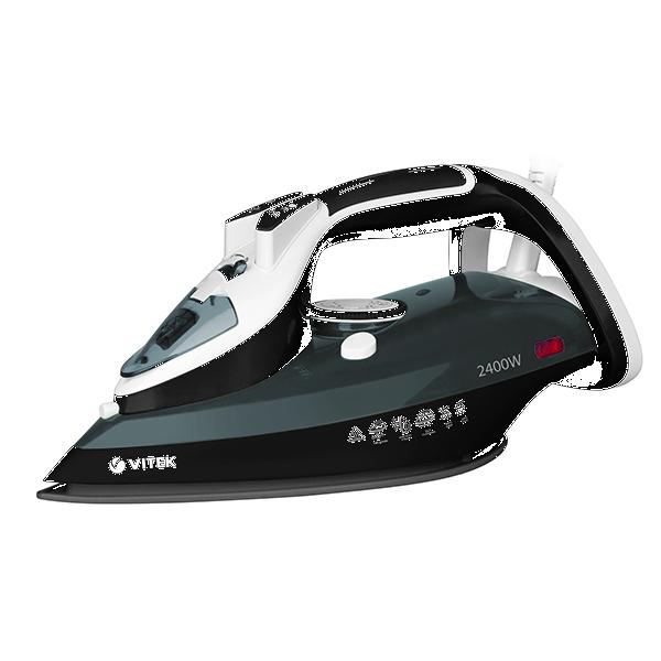 Утюг VITEK VT-8304 BK (2400вт, 350мл, 140г/мин, керам)